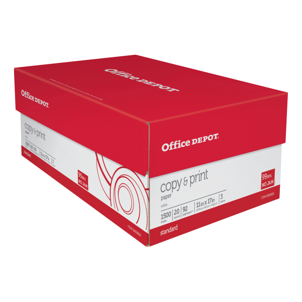 Office Depot Brand Multi Use Print Copy Paper Ledger Size 11 X 17 Office Depot Brand Multi Use Print Copy Paper Ledger Size 11 X 17