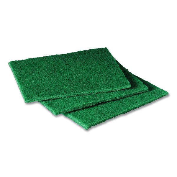 Scotch-Brite Scrubbing Pads 6  Width x 9  Depth - 20/Pack - Synthetic - Green (3 boxes)