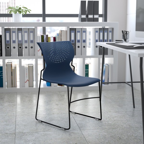Flash Furniture Hercules Series Adult Plastic Full Back Waiting Room Chair  5 pcs 
