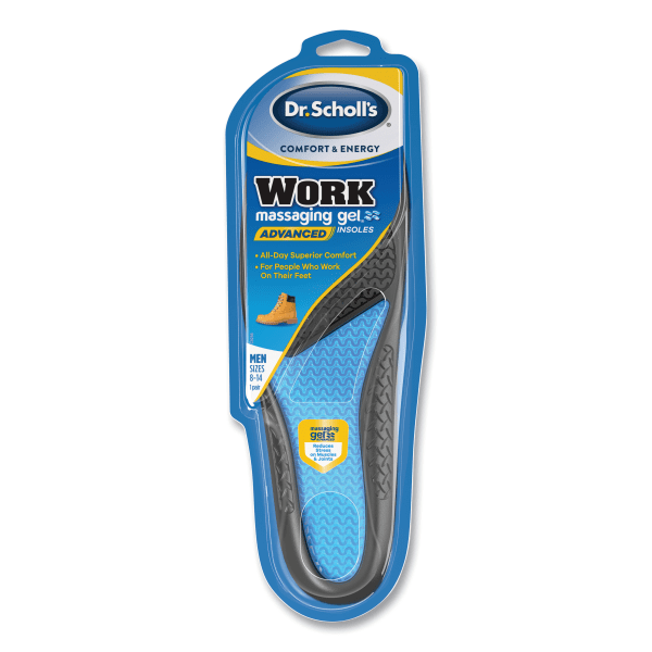 Dr. Scholl's WORK Massaging Gel Advanced Insoles, 1 Pair (Men's 8-14)