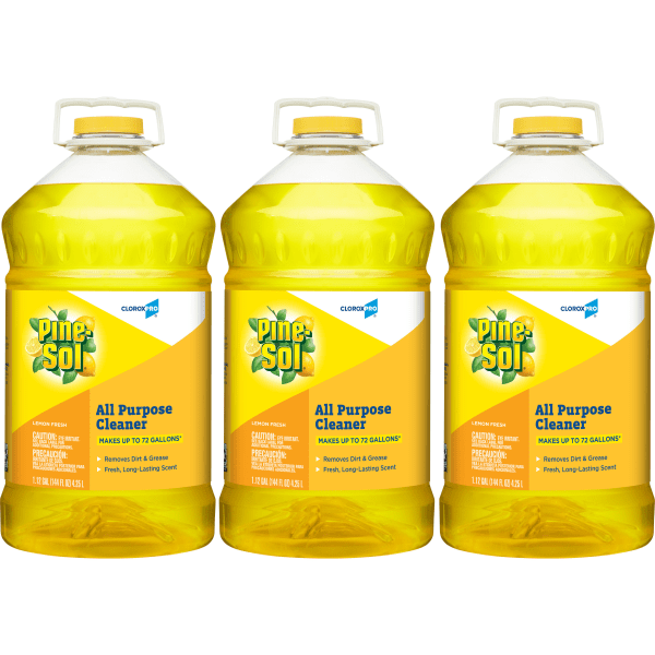 Pine-Sol All-Purpose Cleaner, Lemon, 144 oz, Bottle 3-pack