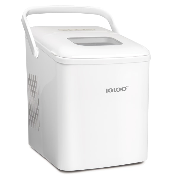 Igloo IGLICEB26HNWH 26-Lb. Self-Cleaning Ice Maker, White