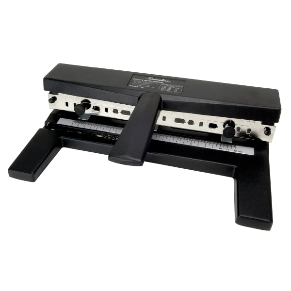 Swingline A7074440 Heavy-duty 3-Hole Paper Punch, T-Handle, 40 sheet Capacity, 9/32 Inch Diameter Holes, Black