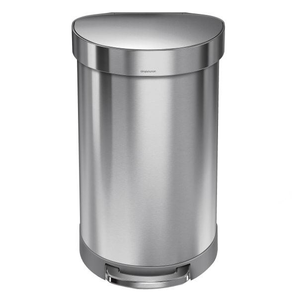 simplehuman Indoor Step Trash Can Brushed Stainless Steel 12 Gal. (CW2030)