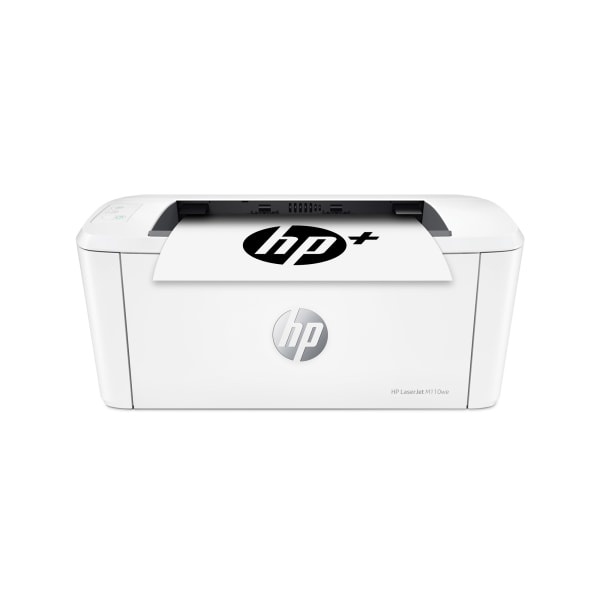 HP - LaserJet M110we Wireless Black and White Laser Printer with 6 months of Instant Ink included with HP+ - White