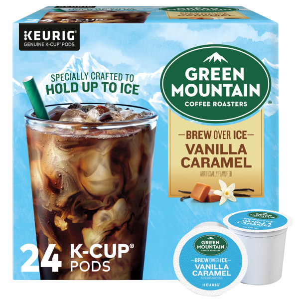 Green Mountain Coffee - Brew Over Ice Vanilla Caramel K-Cup Pods 24ct