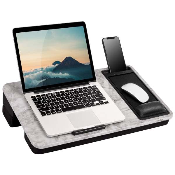 LapGear Elevation Pro Lap Desk with Gel Wrist Rest and Adjustable Cushion  Multiple Styles