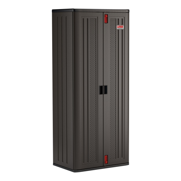 Suncast 72-Inch 4-Shelf Storage Cabinet Locker for Garage  Black