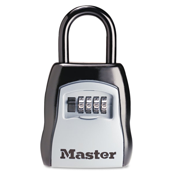 Master Lock Lock Box 5400D Set Your Own Combination  Metal  Portable  3-1/4in (83mm) Wide