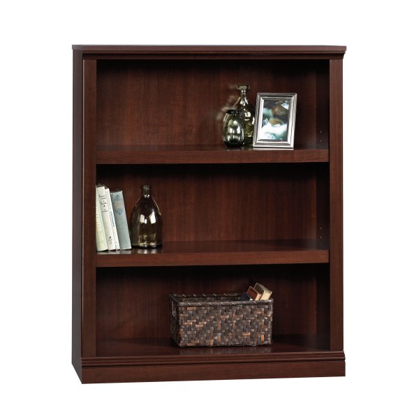 (Missing hardware)Sauder Select 3 Shelf Bookcase Select Cherry Finish
