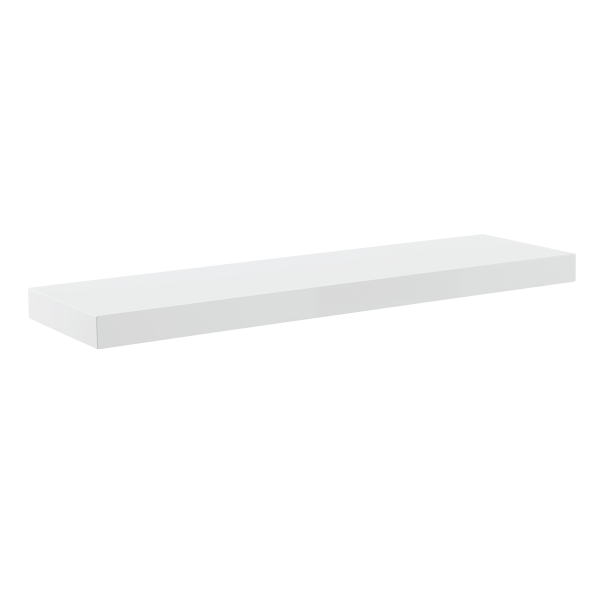 Eurostyle Barney Floating Shelf, 2"H x 36"W x 10"D, High Gloss White