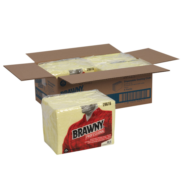 Brawny Industrial, GPC29616, Dusting Cloths, 50 / Pack, Yellow
