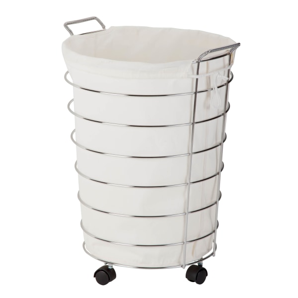 Honey Can Do Chrome Rolling Hamper