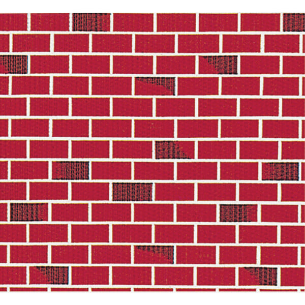 Fadeless Bulletin Board Art Paper  Two- Tone Brick  Red  48 in x 50 ft roll  color fast  display pack of 2