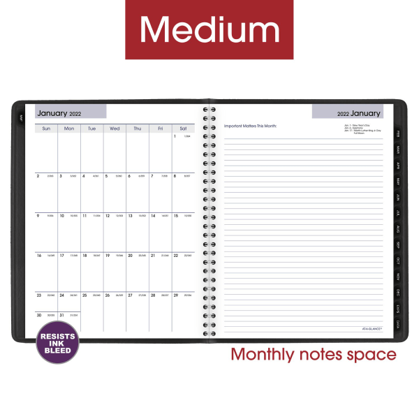 AT-A-GLANCE® DayMinder Executive Refillable Weekly/Monthly Planner, 7