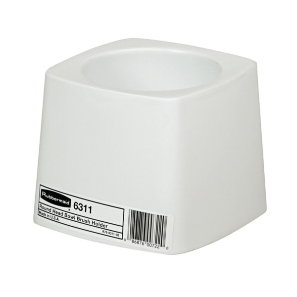 Rubbermaid Commercial FG631100WHT Commercial-Grade Toilet Bowl Brush Holder - White Pack of 24