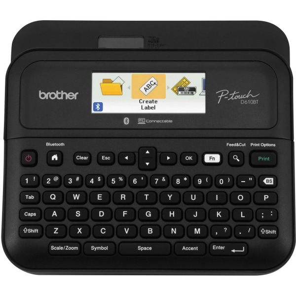Brother - P-touch PT-D610BT Wireless Label Printer - Black