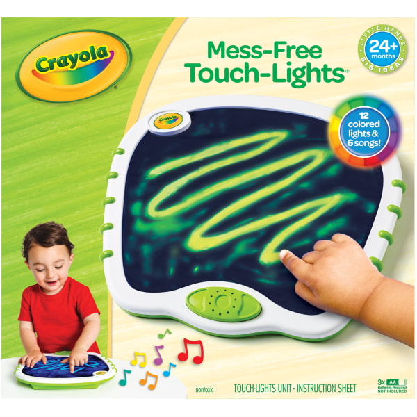 Crayola My First Touch Lights Art Kit  Musical Doodle Board  Gift for Girls & Boys