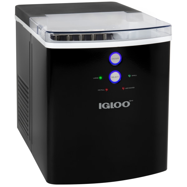 Igloo IGLICEB33BK 33-Pound Automatic Portable Countertop Ice Maker Machine  Black