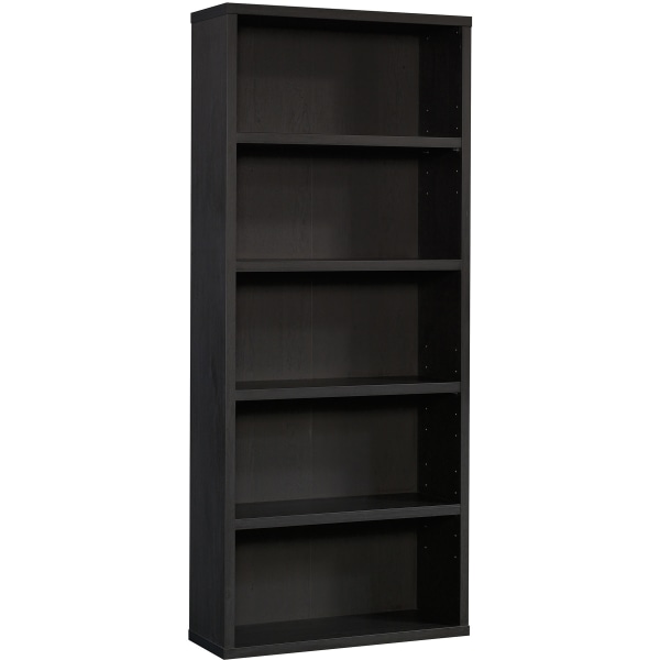 72.71" 5 Shelves Vertical Bookcase Raven Oak - Sauder