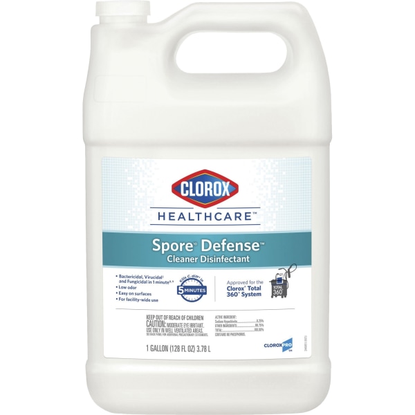 Clorox Healthcare Spore Defense Cleaner Disinfectant CloroxPro Refill Bottle, 128 Ounces (32122) (B08N34MSLX)