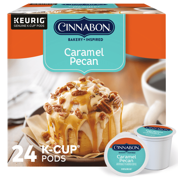 Cinnabon Caramel Pecan Medium Roast Coffee Keurig - K-Cup Pods 24ct