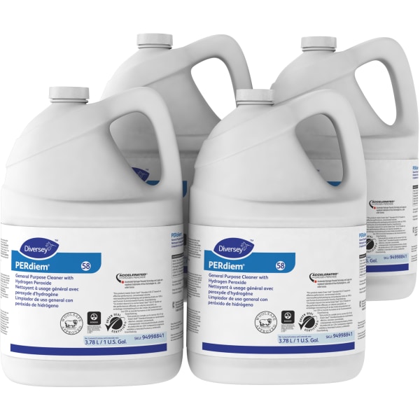 Johnson Diversey DVO94998841 1 gal Bottle Per Diem Concentrated Hydrogen Peroxide General Purpose Cleaner