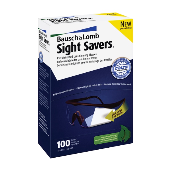 Sight Savers 8 in. x 5 in. Pre-moistened Lens Cleaning Tissues (100/Box)