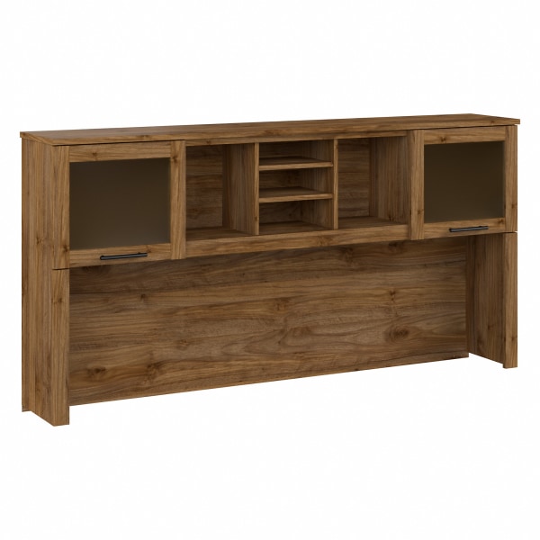 Bush? Furniture Somerset 72"W Desk Hutch, Fresh Walnut, Standard