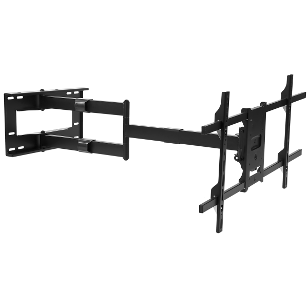 Mount-It MI-372 Articulating TV Wall Mount With Extra-Long Extension For Screens 42 - 80", 12&rdquo;H x 37&rdquo;W x 4-1/8&rdquo;D, Black