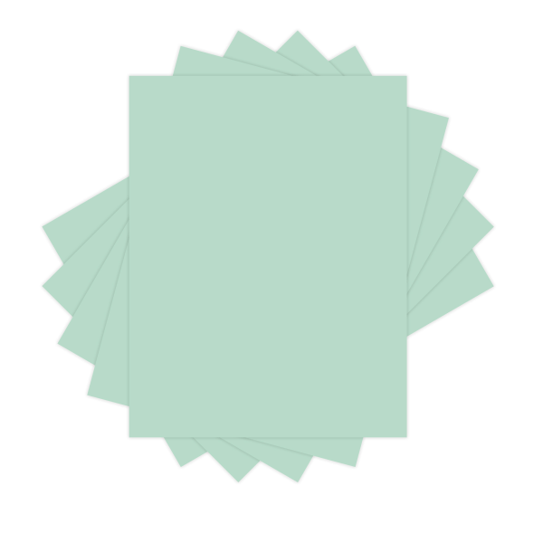 Xerox Multipurpose Pastel Paper - Letter - 8.5" x 11" - 20lb - 5000 / Carton - Green 791806