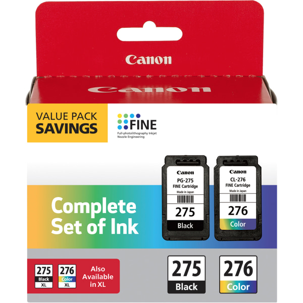 Canon - PG-275/CL-276 2-Pack Standard Capacity Ink Cartridges - Black/Multi