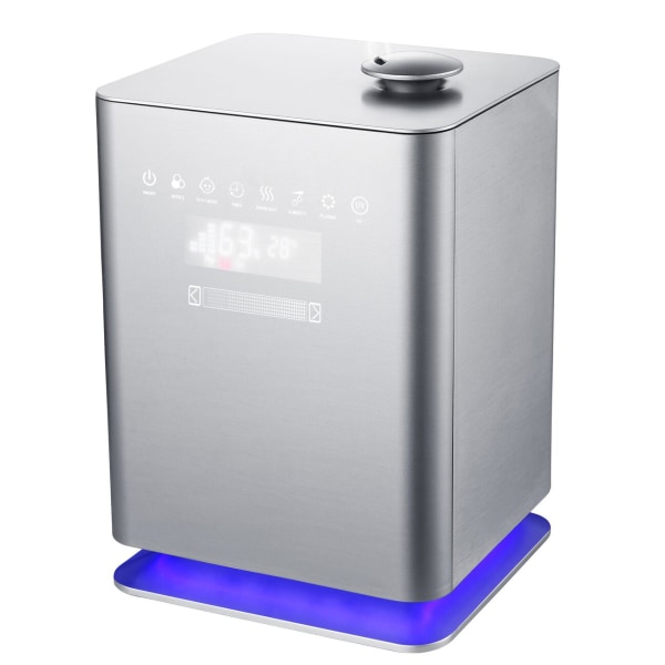 CRANE - 1.2 Gal. UV Light Warm & Cool Mist Humidifier with Remote - Gray