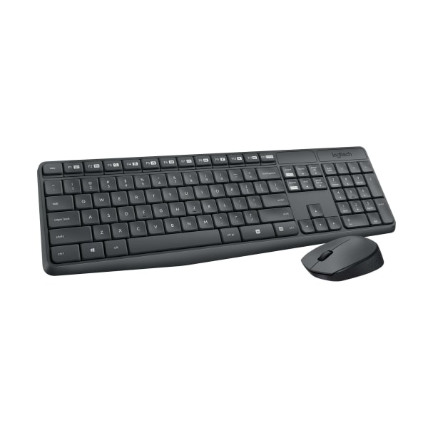 Logitech - MK235 Wireless Keyboard and Optical Mouse Bundle for PC - Black
