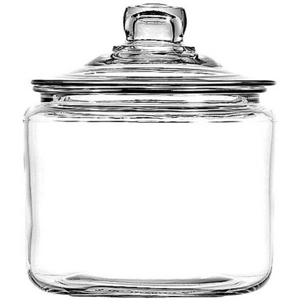 Anchor Hocking Heritage Hill Glass Jar with Lid  3 Quart