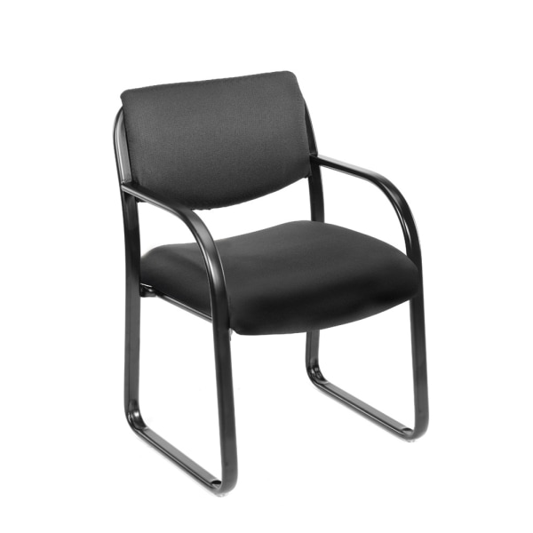 Boss Fabric Contoured Guest Chair, Black