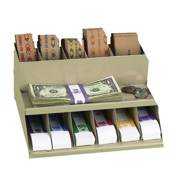 Control Group 2-Tier Metal Coin Wrap And Bill Strap Racks  Beige