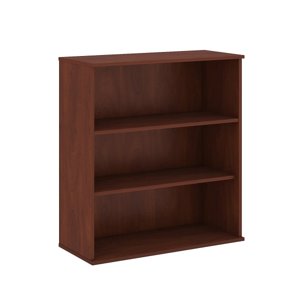Bush Business Furniture 3 Shelf Bookcase, 48&quot;H, Hansen Cherry, Standard Delivery 867776