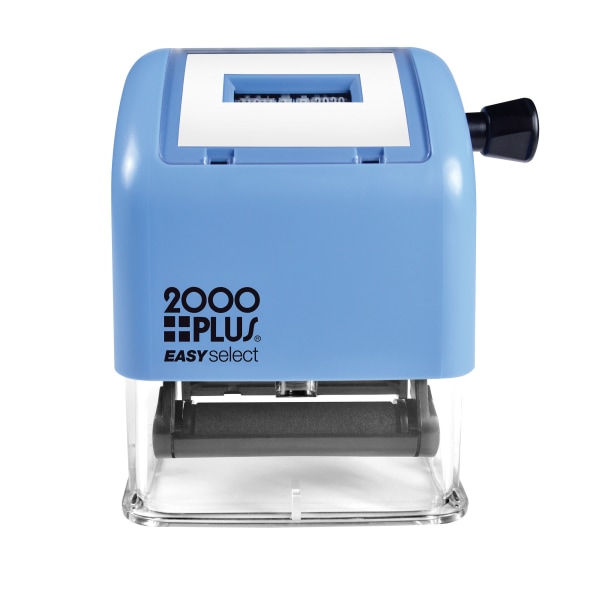 2000 PLUS EASYselect Self-Inking Date Stamp, 1" x 5/32" Impression, Black Ink (011091) (B00OQUDD4A)