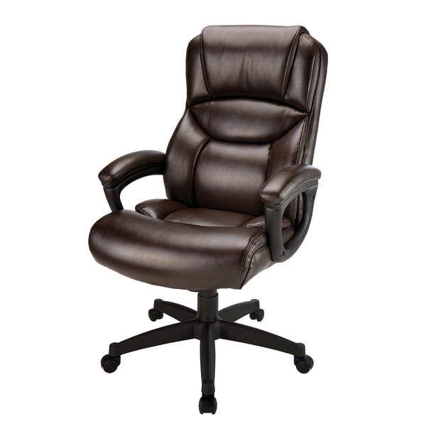 Leather executive chair brown