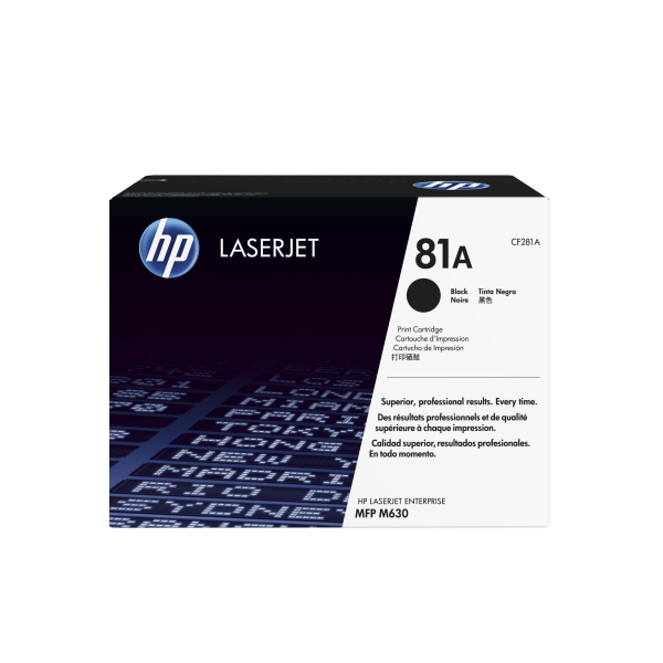 HP 81A (CF281A) Toner Cartridge, Black, box damaged product brand new 