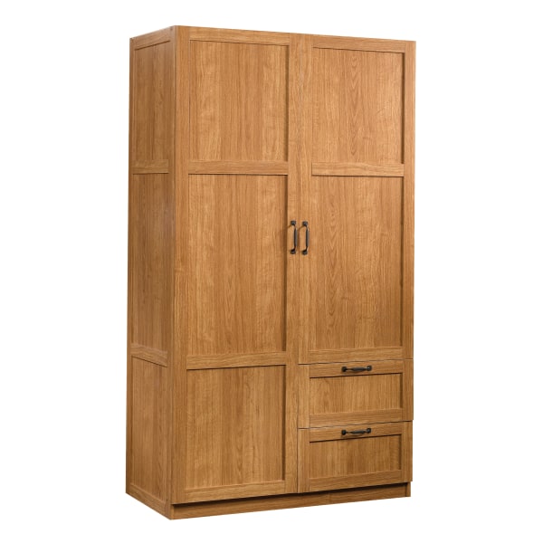 Sauder Select 40  Wide Wardrobe Storage Cabinet  Highland Oak Finish