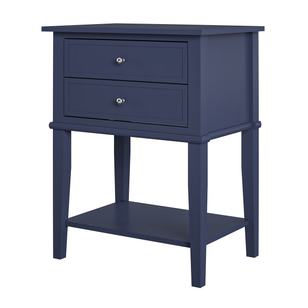 Ameriwood? Home Franklin Accent Table, 28"H x 22"W x 15-1/2"D, Navy