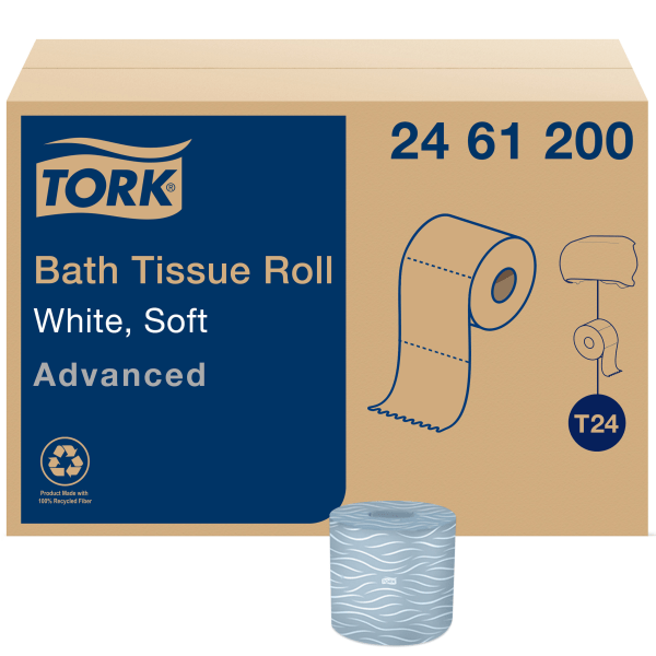 Advanced Bath Tissue  Septic Safe  2-Ply  White  4  X 3.75   500 Sheets/Roll  80 Rolls/Carton