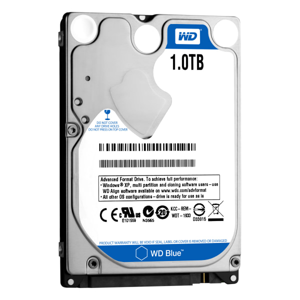 WD - Blue 1TB Internal SATA Hard Drive for Laptops