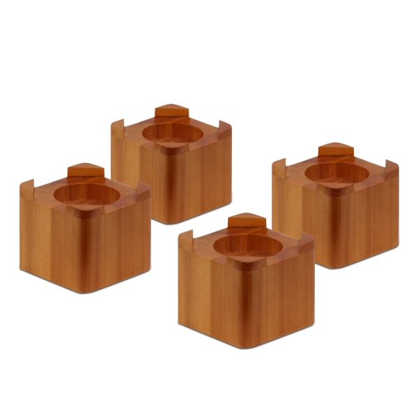 Honey Can Do Wood Bed Risers, Multicolor (Pack of 4)