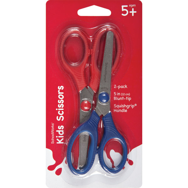 Fiskars 5 Inch Softgrip Kids Scissors  Blunt Tip  2 Count