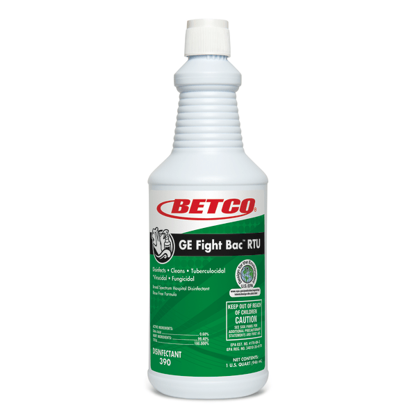 Betco� GE Fight-Bac RTU Disinfectant, 32 Oz, Case Of 12 Bottles
