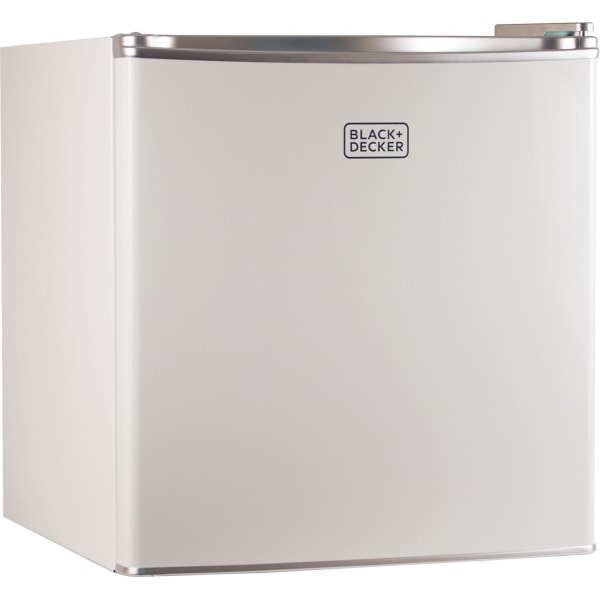 BLACK+DECKER BCRK17W Compact Refrigerator Energy Star Single Door Mini Fridge with Freezer  1.7 cu. ft.  White