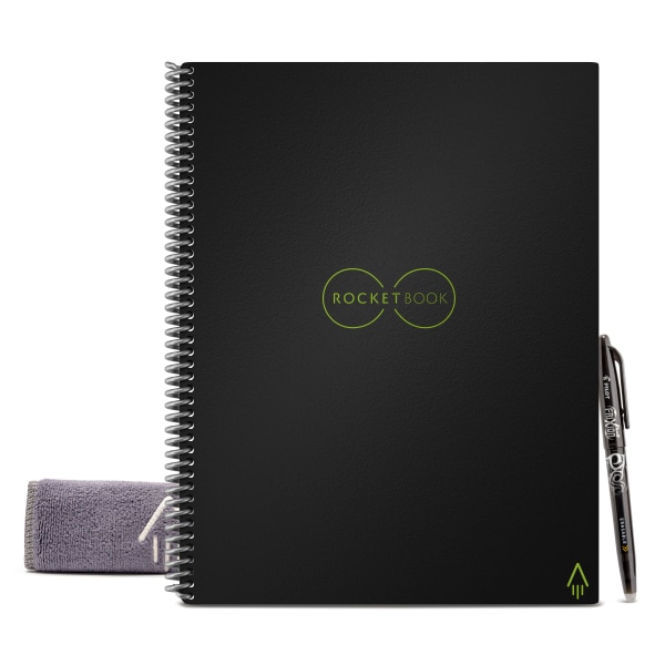 Rocketbook - Core Smart Reusable Notebook Lined 8.5" x 11" - Infinity Black